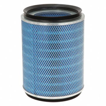 Cylinder Dust Filter 13 1/4in L Blk/Blue