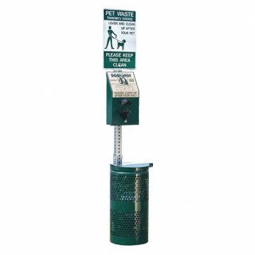 Pet Waste Container 10 gal Green