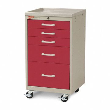 Compact Cart Steel/Polymer Taupe/Red