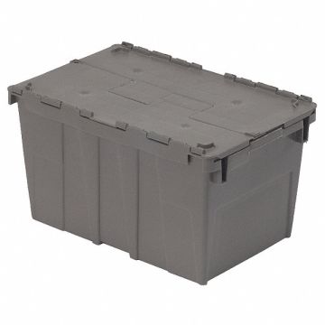 Attached Lid Container 1.4 cu ft Gray