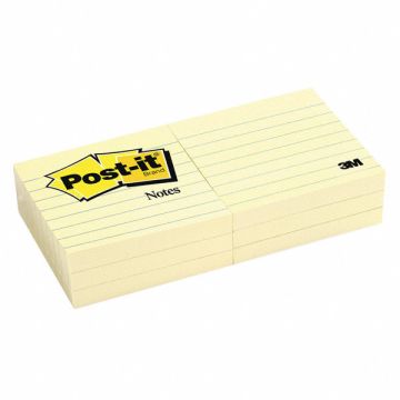 Pad Post-It Lined 3 X3 Yellow PK6