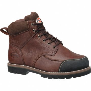 6 Work Boot 9-1/2 W Brown Steel PR