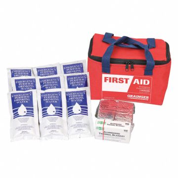 Personal Survival Kit 16 Piece Red