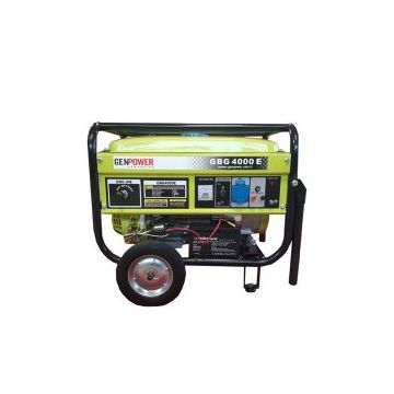 4kVA Standby, 3.5kVa Prime, Portable Gasoline/Petrol Genset, Genpower Engine, 3000 rpm-50Hz-230V