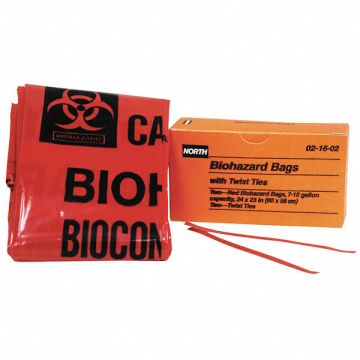 Biohazard Bags 10 gal Red