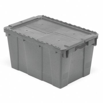 Attached Lid Container 1.9 cu ft Gray