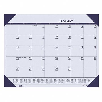 Monthly Desk Calendar 22x17 In Orchid