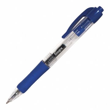 Retractable 0.5Mm Gel Pens Blue PK12