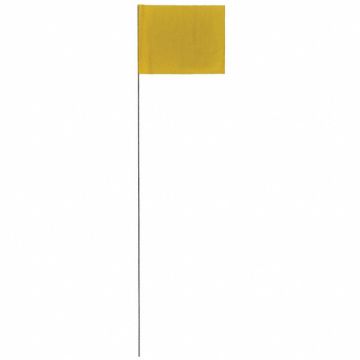 Marking Flag Yellow Blank PVC PK100