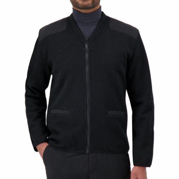 V-Neck Military Sweater Black 4XL