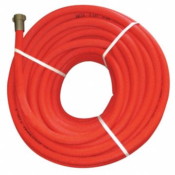 Fire Hose 50 ft Red Polyester