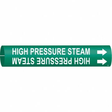 Pipe Mrkr High Prssure Steam 2in H 2in W