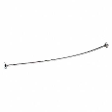 Curved Shower Rod SS 60 in L Bright