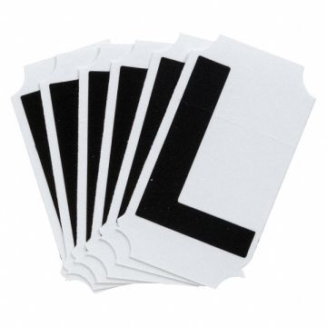 Letter Label L 2-3/4in.Hx1-9/16in.W PK10