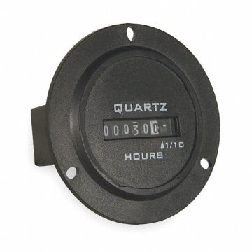 Hour Meter DC Quartz Round 3 Hole