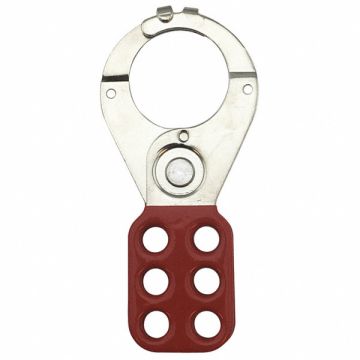 Lockout Hasp 6 Lock Red