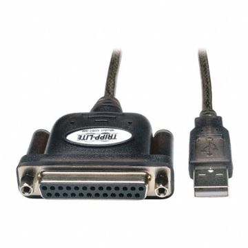 USB Cable Parallel Printer DB25 M/F 6ft