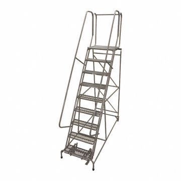 Rolling Ladder Steel 120In. H. Gray