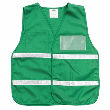 E4207 Safety Vest Green Legend Insert Univsl