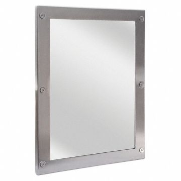 Framed Mirror Verticall Silver
