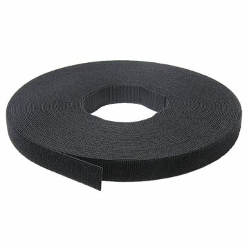 Hook-and-Loop Cable Tie Roll 75 ft Black