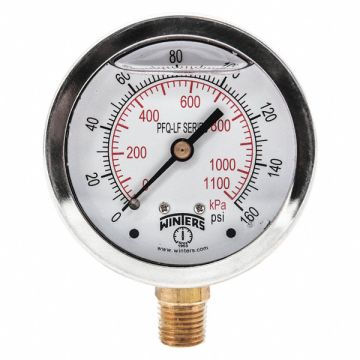 Gauge Pressure 0 to 300 psi 4-1/2 in