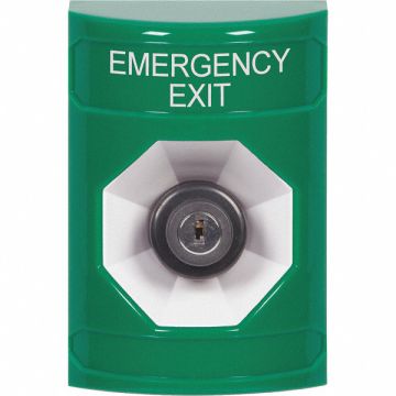 Emergency Exit Push Button Green SPST