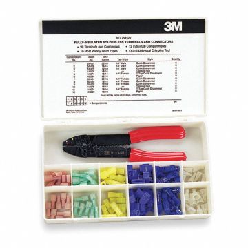 Wire Terminl Kit With Crimp Tool 96 pcs.