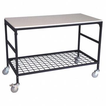 Adjustable Mobile Work Table 26 in W