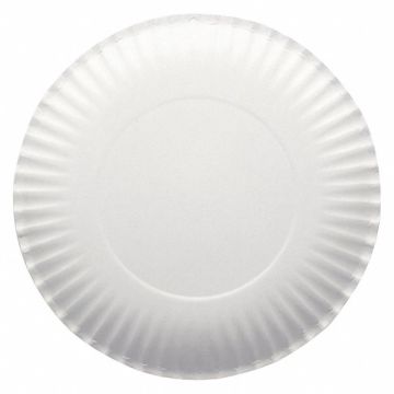 Disposable Paper Plate 9 in White PK1000