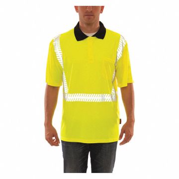 Polo Shirt Size XL Hi-Vis Green/Yellow