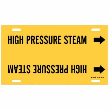 Pipe Mrkr High Prssr Steam 10in H 32in W