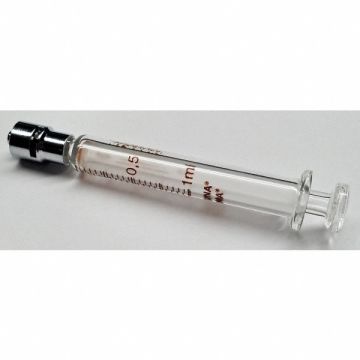 Glass Syringe Metal Luer Lock 1 mL