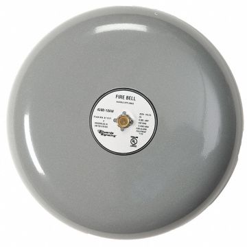 Fire Bell Gray 10 in 20 to 24V