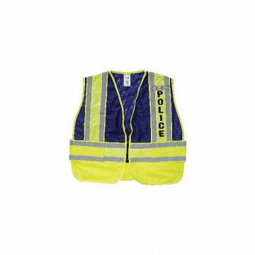 Safety Vest Blue Police 2XL
