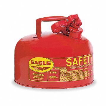 Type I Safety Can 2 gal Red 9-1/2In H