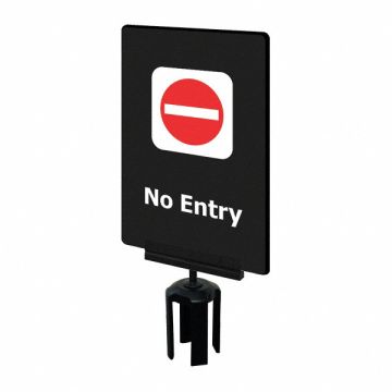 Acrylic Sign Black No Entry