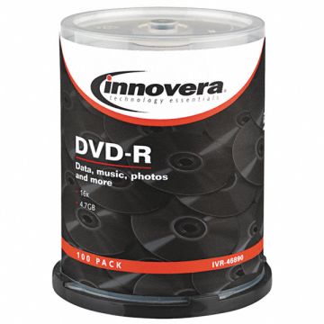 DVD-R Disc 4.70GB 16x Speed Silver PK100