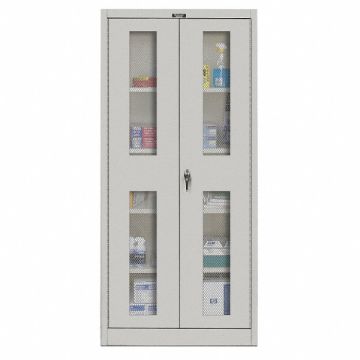Shelving Cabinet 78 H 36 W Light Gray