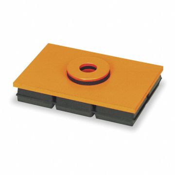 Vibration Iso Pad 10x10x3/4 In w/Hole