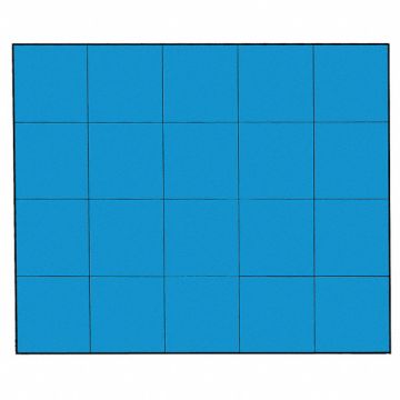 Magnetic Squares 3/4 in W Blue PK20