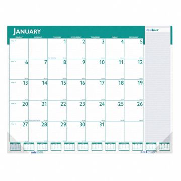 Monthly Desk Pad Calendar 22x17 In.