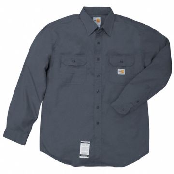 E6404 FR Long Sleeve Shirt Navy XL Button
