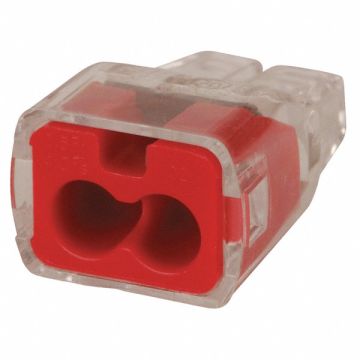 Push-In Connector Red 18AWG 12AWG PK5000