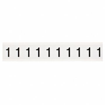 Number Label 1-1/2 H 1-1/6 W PK10