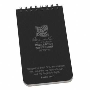 All Weather Notebook Black Cover Color