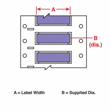 Wire Marking Sleeves 1.5 In W 0.645 In L