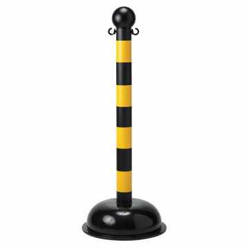 Striped Barrier Post 41 in H