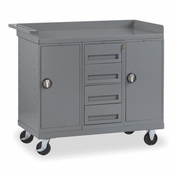 Mobile Cabinet Bench Steel 38 W 25 D
