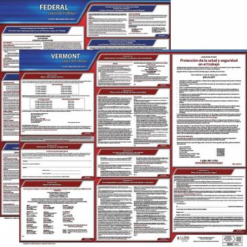 Labor Law Poster Fed/STA VT SP 20inH 5yr